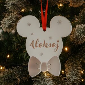 Novogodišnji ukras za jelku, sa imenom - Miki