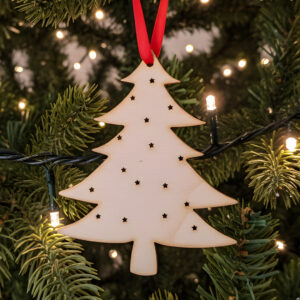Drveni ukras za jelku - Jelka