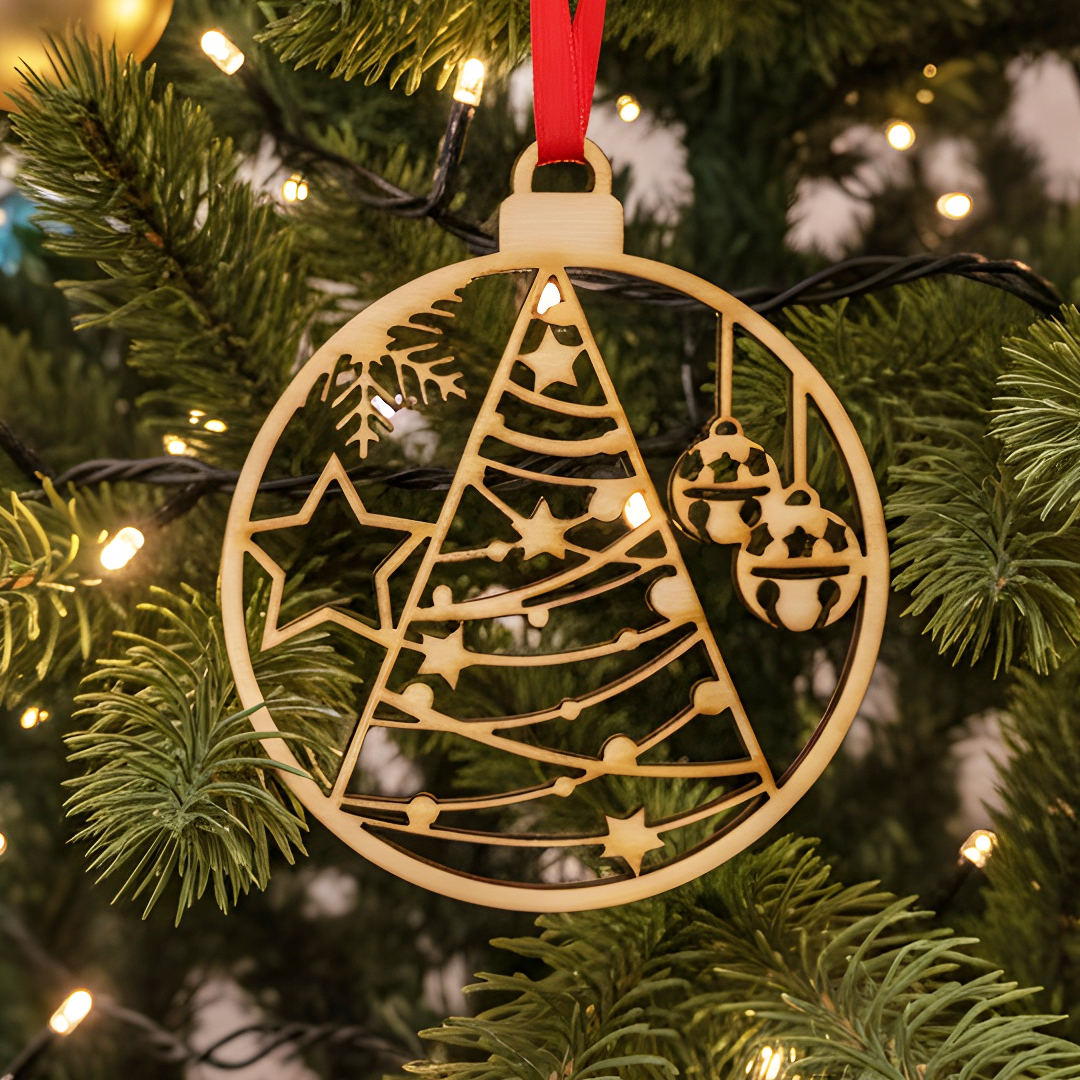 Drveni ukras za jelku - Jelka 2